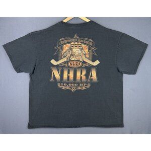 Vintage Y2K NHRA Championship Drag Racing 10,000 HP 3XL Black Shirt Promo Rare